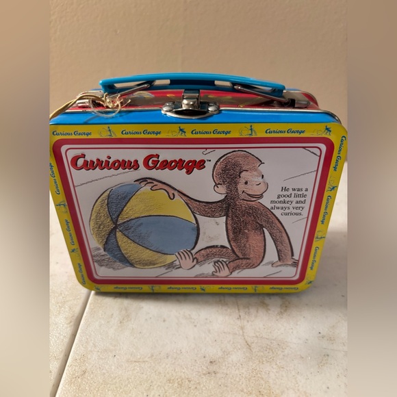 Curious George Small Tin Lunch Box. - Picture 1 of 4